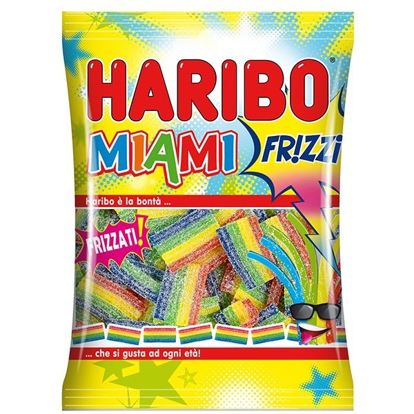 Haribo Teen Frizzy - Espositore 40 buste da 90g - Caramelle e Chewing Gum